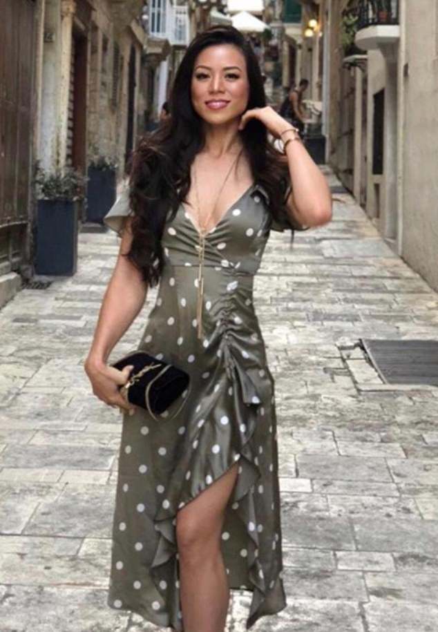 Edoardo's ex, Chinese-American architect Dara Huang, is the mother of toddler Christopher Woolf. She is pictured in Malta