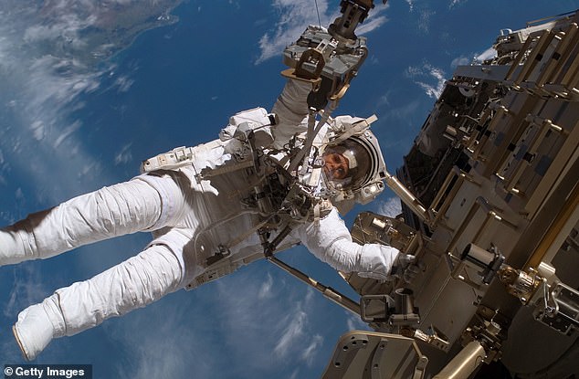 Microgravity presents a serious issue for astronauts during long-term space flight, as it decreases bone density, increases the risk of bone fractures and degrades muscle performance. Pictured, ESA astronaut Christer Fuglesang on a space walk during construction on the International Space Station in December 2006