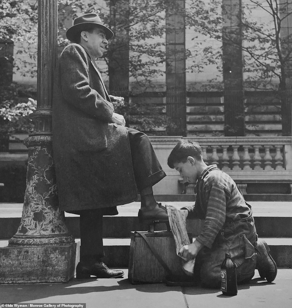Somehow, there are still shoe shining businesses that manage to hang on in New York City, but there was a time when the stands thrived, as seen above in the undated image titled, Shoe Shine, New York. For the most part, the service is now offered as part of a larger shop, such as shoe repair.