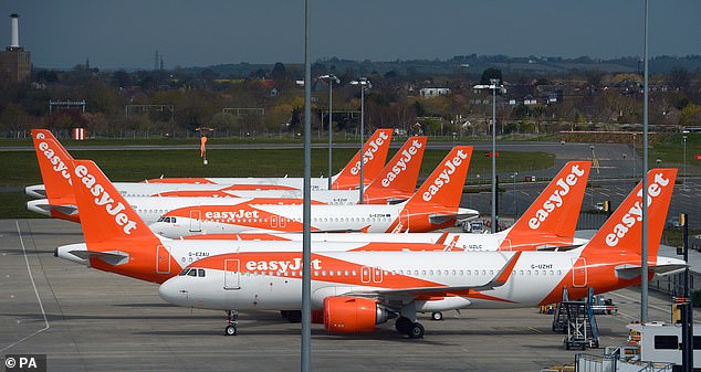 Luton-based carrier easyJet grounded all of its flights indefinitely last month and has since taken a £600million loan from the government's coronavirus fund.