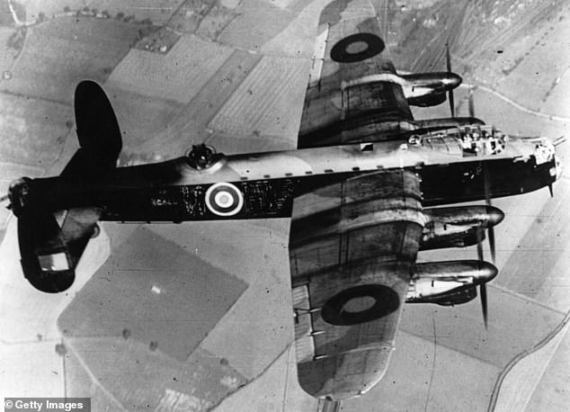 Ron said: ¿We really were well looked after. Then we¿d just wait to see what the day would hold. It was just another day in Bomber Command.¿ Pictured: A Royal Air Force Avro Lancaster Bomber in flight