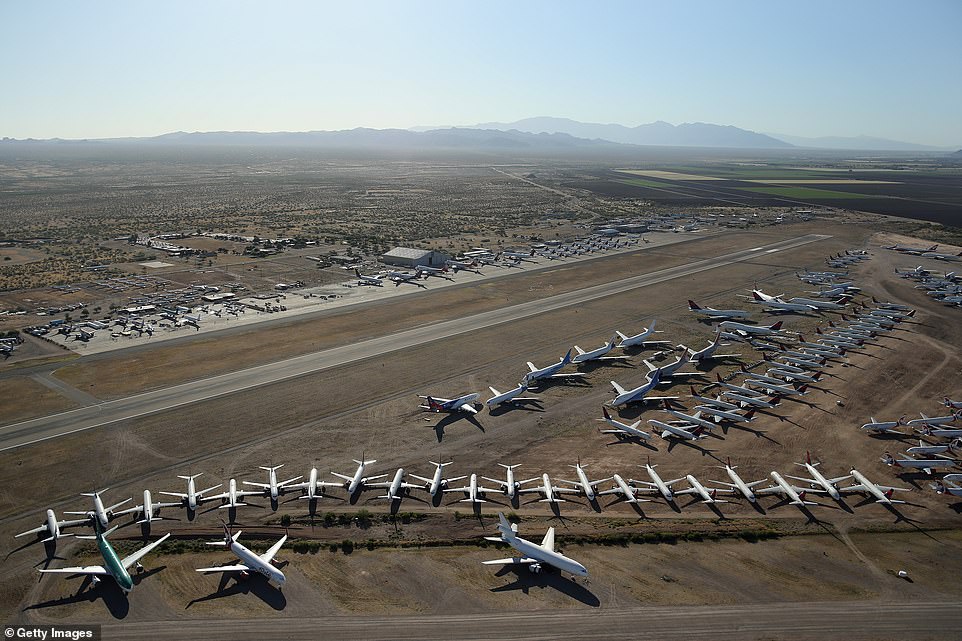 The Airpark can hold around 370 aircraft in total but space appears to be filling up fast with new arrivals daily