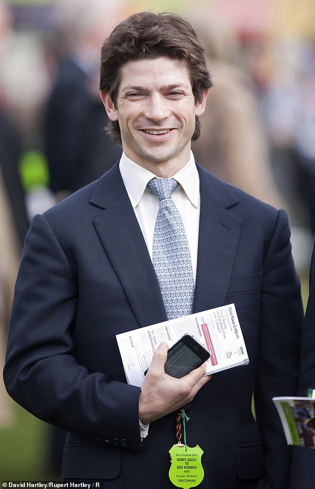 Sam owns more than 100 dental chains worth more than £300 million across the UK. He is pictured at Cheltenham