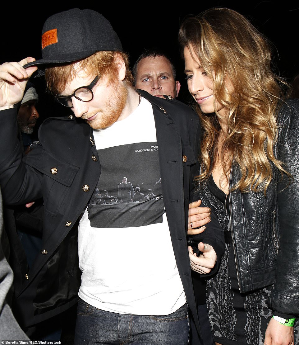 Love nest: Ed lives with his wife Cherry Seaborn [pictured in 2017]