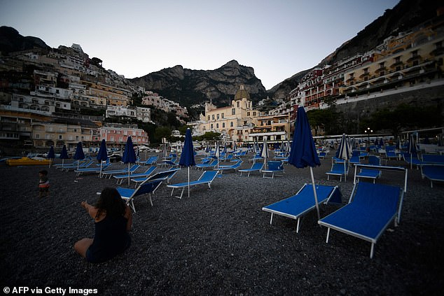 Italy's Amalfi coast is suffering from this year's lack of tourists, but there are still concerns over the potential impact of arrivals from the UK