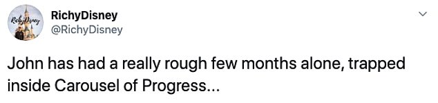 Amusing: Twitter users quickly began remixing the video with different music, making it look as though the character, John, was dancing