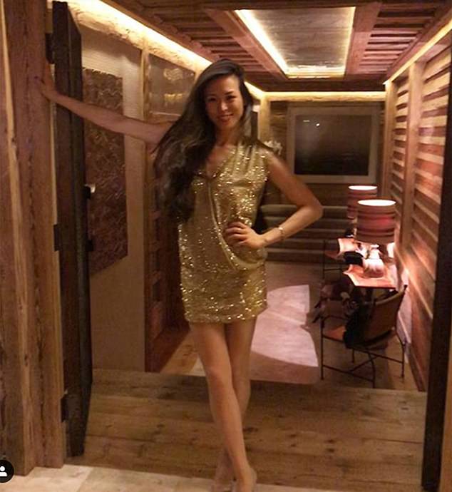 The mother-of-one said staying in London for the two months is 'very different' from her transatlantic lifestyle - which sees her travel between London, New York and Hong Kong