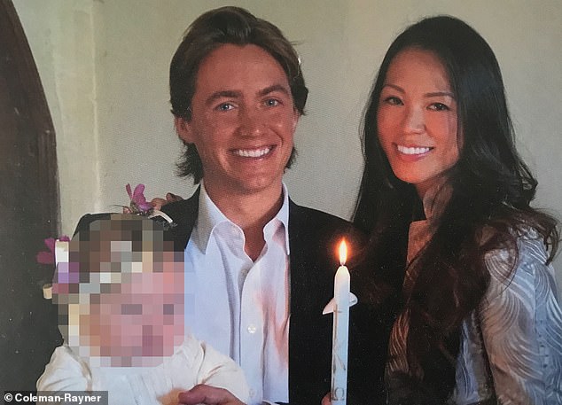 In photographs from Christopher Woolf¿s christening, the baby is seen wearing a white outfit with golden wings given to the couple by Beatrice¿s mother, Sarah Ferguson. Beatrice¿s family has been friends with Mr Mozzi¿s for many years.