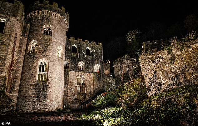 The Grade I-listed Gwrych Castle in Wales was built in 1810 on the grounds of a medieval house
