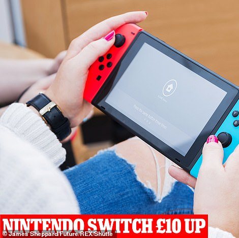 Scooters, dolls houses, Lego and Nintendo Switch consoles are among the prices on the rise according to PriceSpy