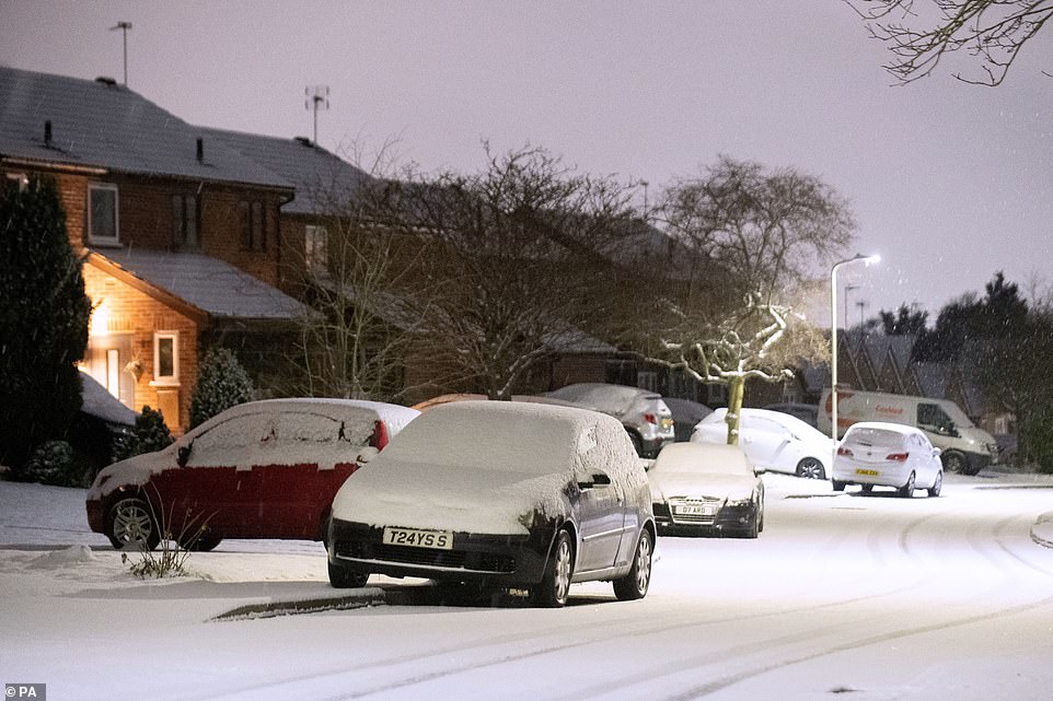 Leicester has woken up to a blanket of snow this morning, with temperatures expected to drop as low as -7C later today, amid continuing weather warnings across Britain