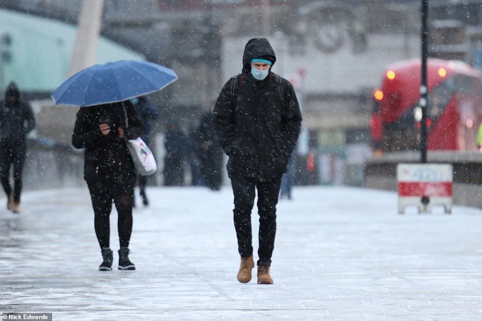 Weather warnings for snow are in place for the East of England and Scotland until Wednesday night, with bitter winds blowing in from eastern Europe
