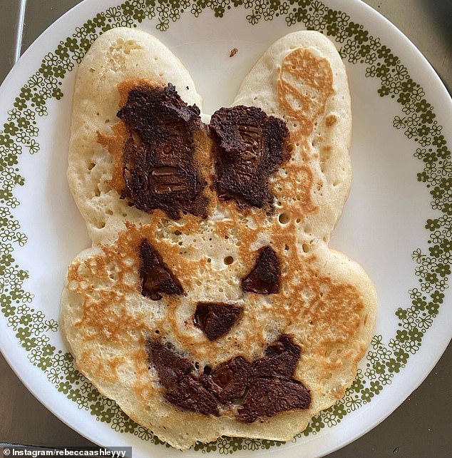 Easter meets Halloween! Rebecca, from the US, created an evil chocolate pancake