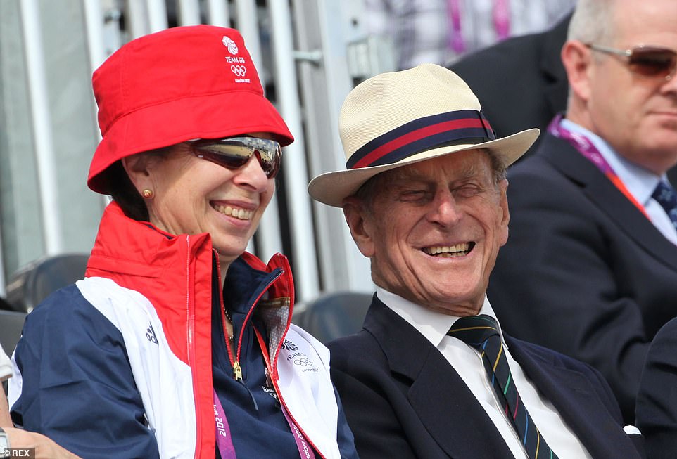 Princess Anne, pictured with the Duke of Edinburgh during the London 2012 Olympic games, said her father's 'example of a life well lived and service freely given that I most wanted to emulate'