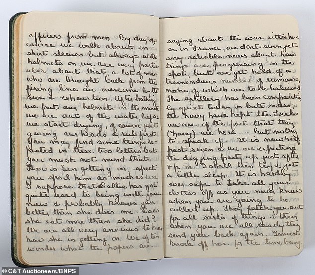 The sale of the items, which are valued at £300, takes place on Wednesday