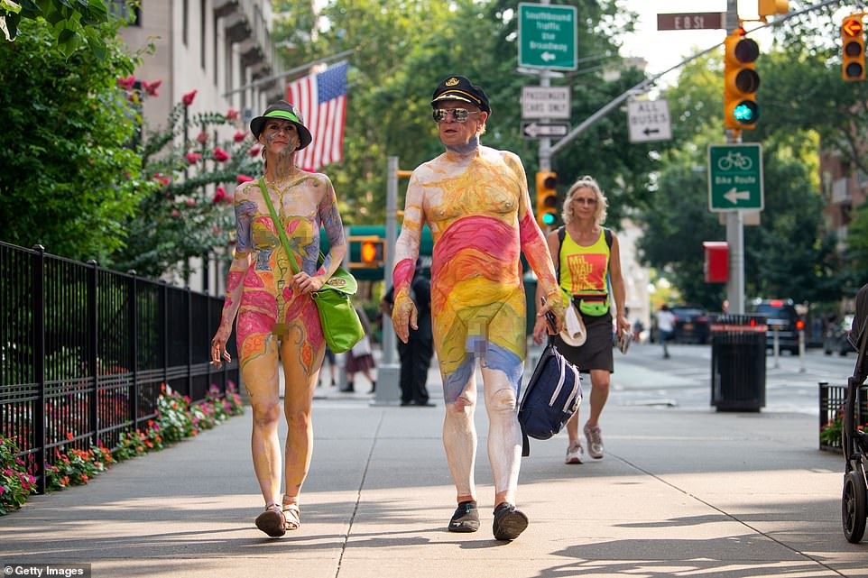 Misty and Carl marched along fifth Avenue to Washington Square Park