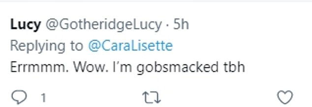 Taking to the comments section, one person questioned: 'This is a present? Like something you give to demonstrate your affection or indeed love for someone?' (pictured)