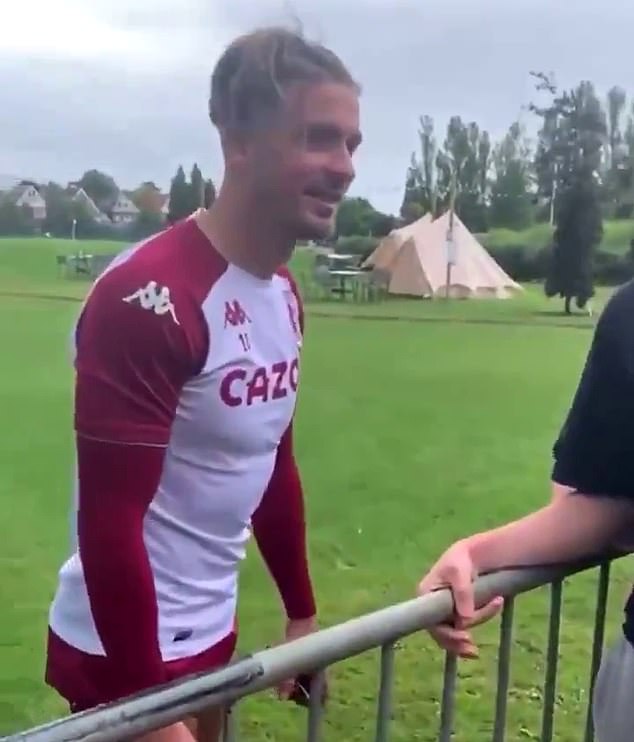 Aston Villa fans tried to urge Grealish to reject Manchester City's offer at their training camp