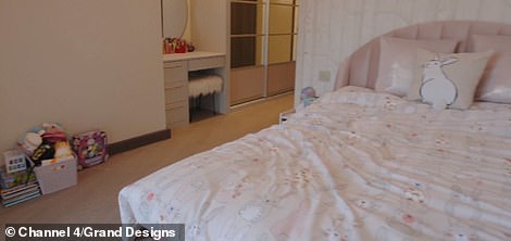 In contrast, the bedrooms for Joe and Claire's two eldest children are modest in comparison to the rest of the house, and feature more creature comforts including a Spiderman bedspread