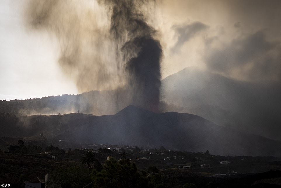 The 'explosive' phase has also been accompanied by an uptick in seismic activity at the crater, which caused part of it to collapse overnight Tuesday