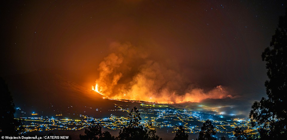 The lava from the latest explosion followed a similar path to the previous eruptions and spared further destruction in the resort island