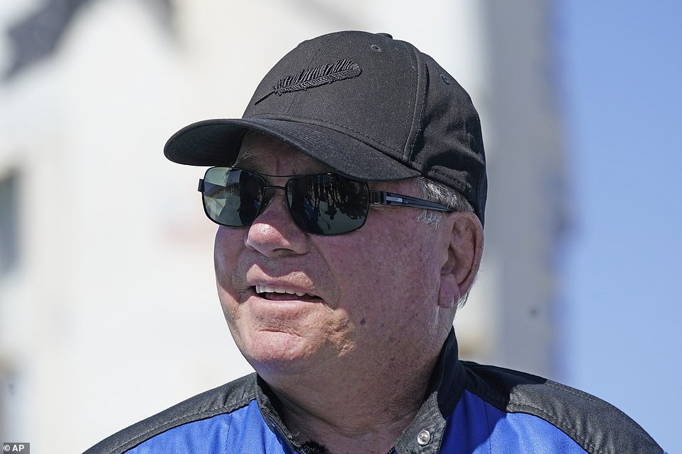 'I wish I had broken the world record in the 10-yard dash, but unfortunately it was how old I was,' Shatner said on the landing pad the press briefing, responding to a question from a BBC reporter on how it felt to be the oldest person to go to space