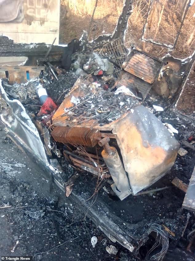 The aftermath of the caravan fire. Reece is still unaware of what caused the fire and no charges have been filed