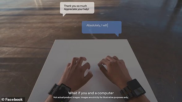 Facebook is working on a wearable wrist sensor linked to augmented reality glasses that would allow you to type on any surface with a simple tap or snap of your fingers