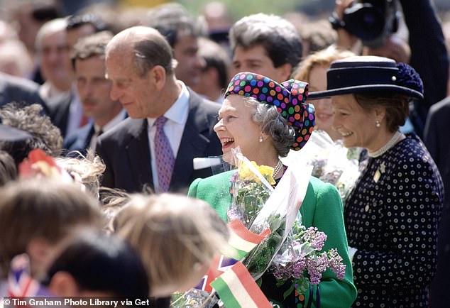 Queen Elizabeth's Lady-in-Waiting Lady Farnham (pictured right) has died aged 90
