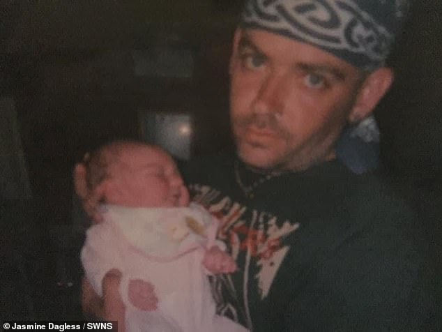 Jasmine (pictured with father Bradley) said: 'I used to get called flat pack quite a lot at primary school. The bullying really shocked me because young children don't know about Ikea'