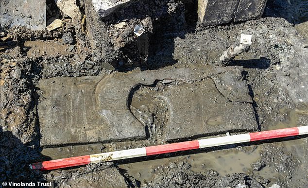 Just some of the fascinating items that have already been unearthed from peatlands across Britain include a Roman toilet seat (pictured)