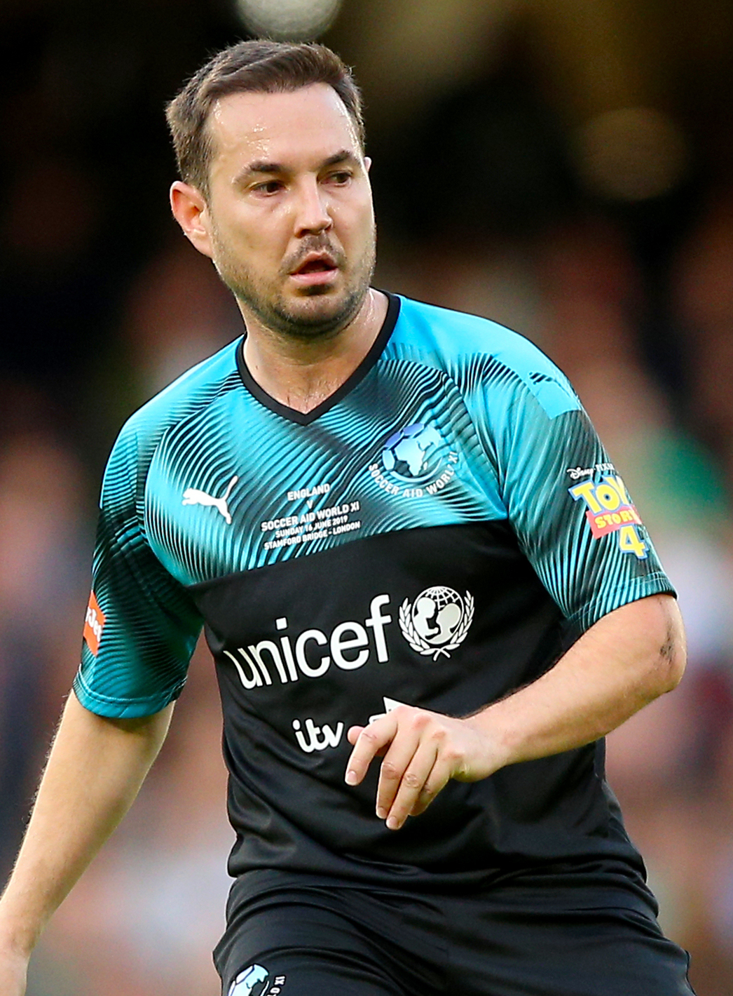  Martin Compston likes to play football and played twice for Soccer Aid