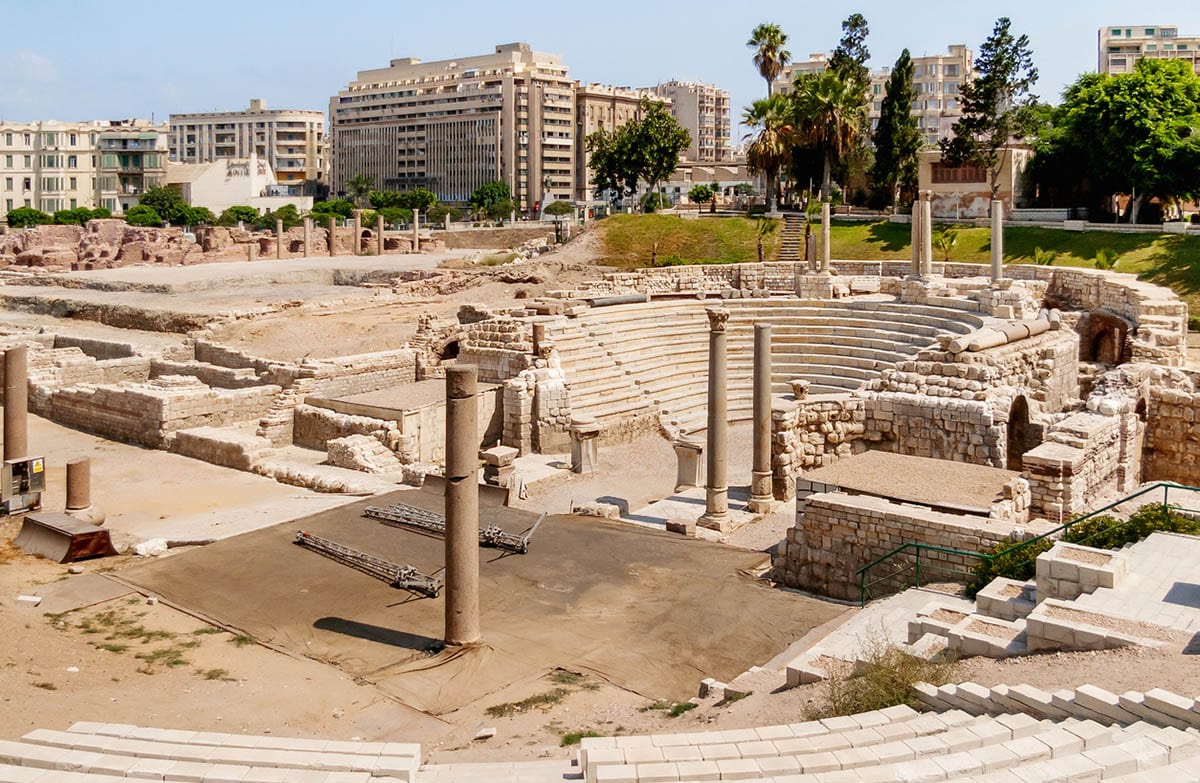 kom el deka alexandria roman amphitheater