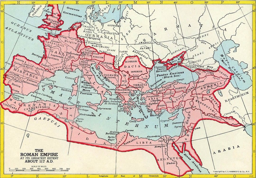 map roman empire extents