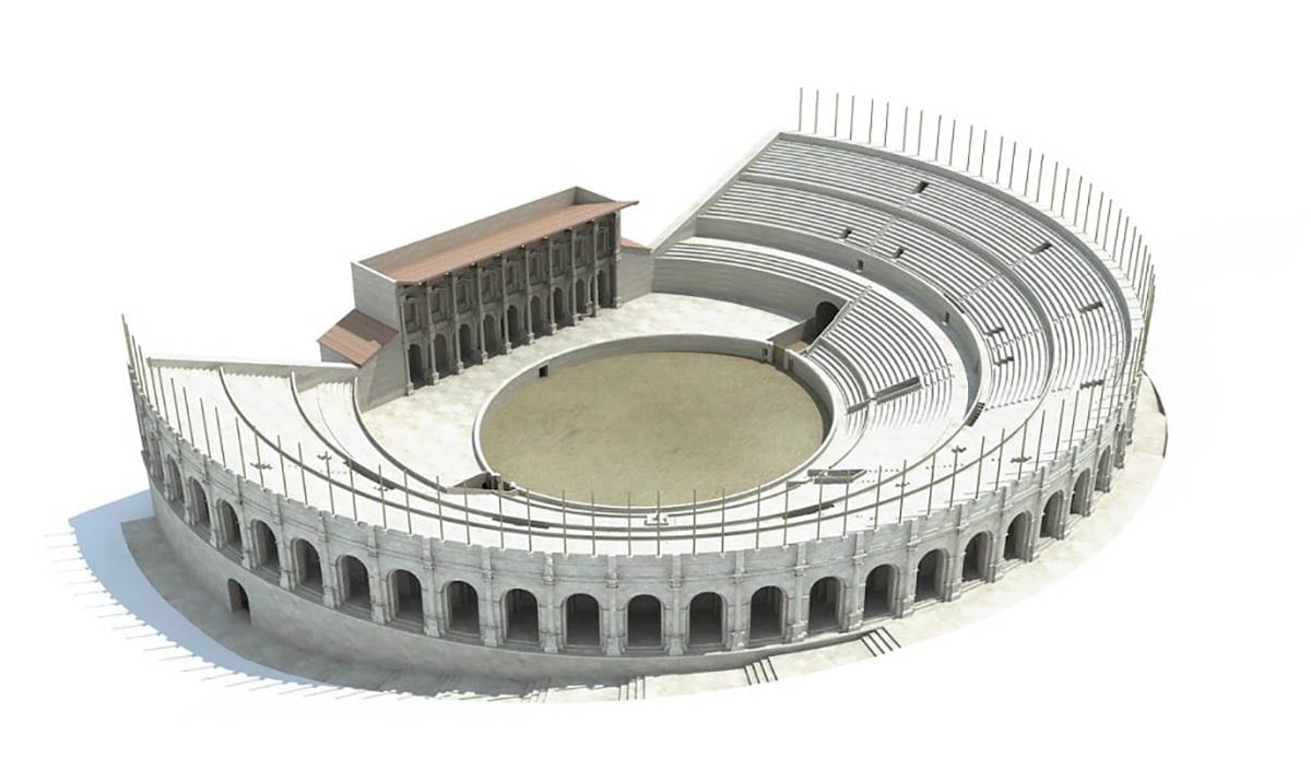 paris arenes de lutece model