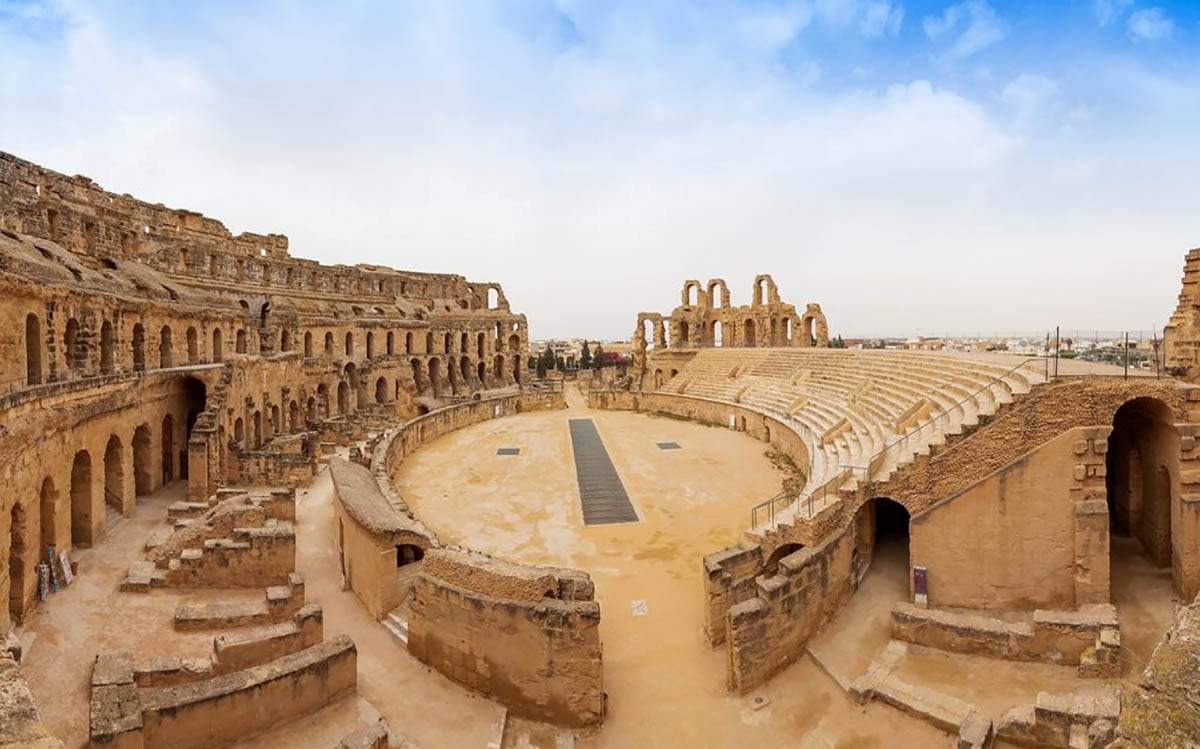 tunisia el djem roman coliseum