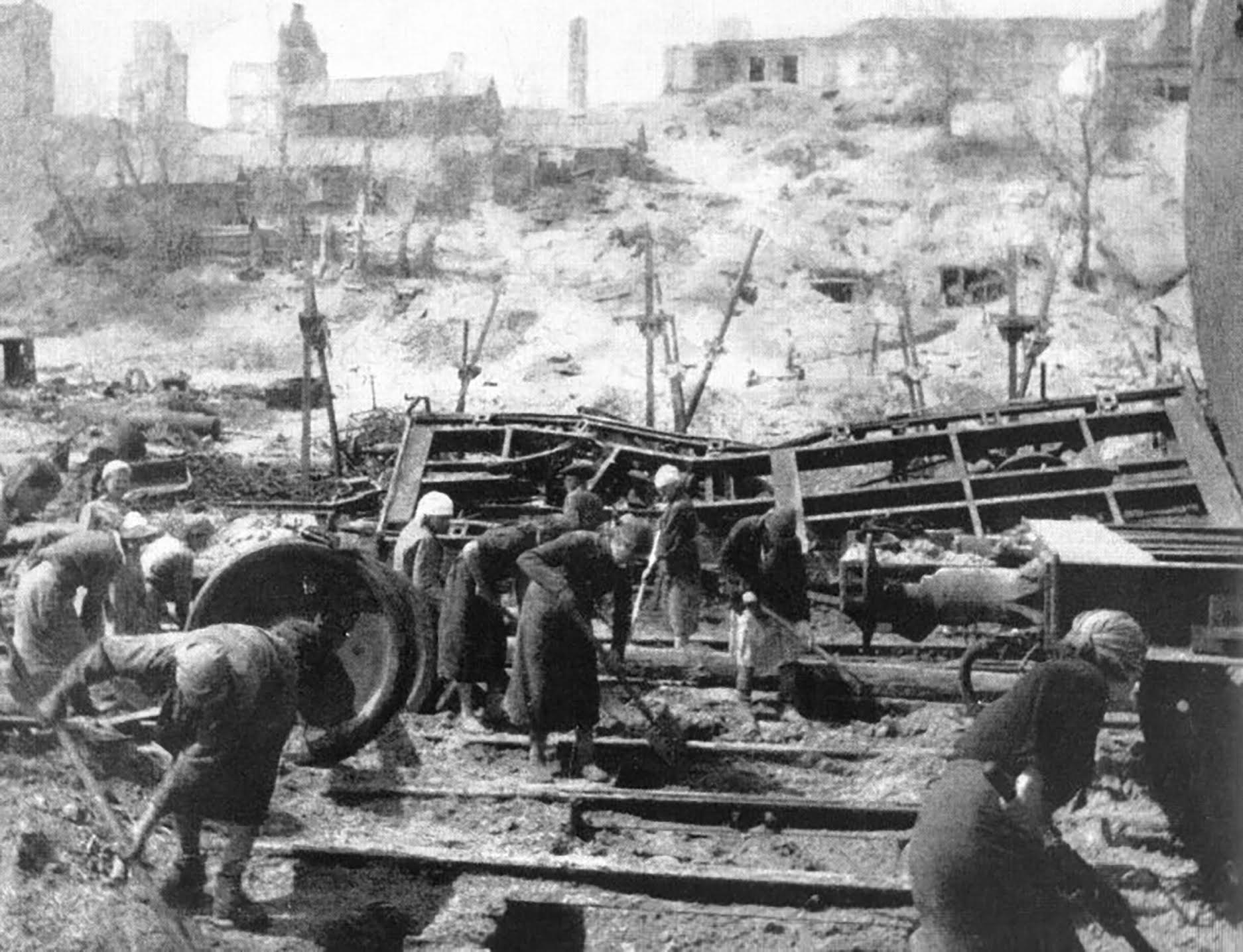 Prisoners at the camp were forced to construct a Nazi railway line