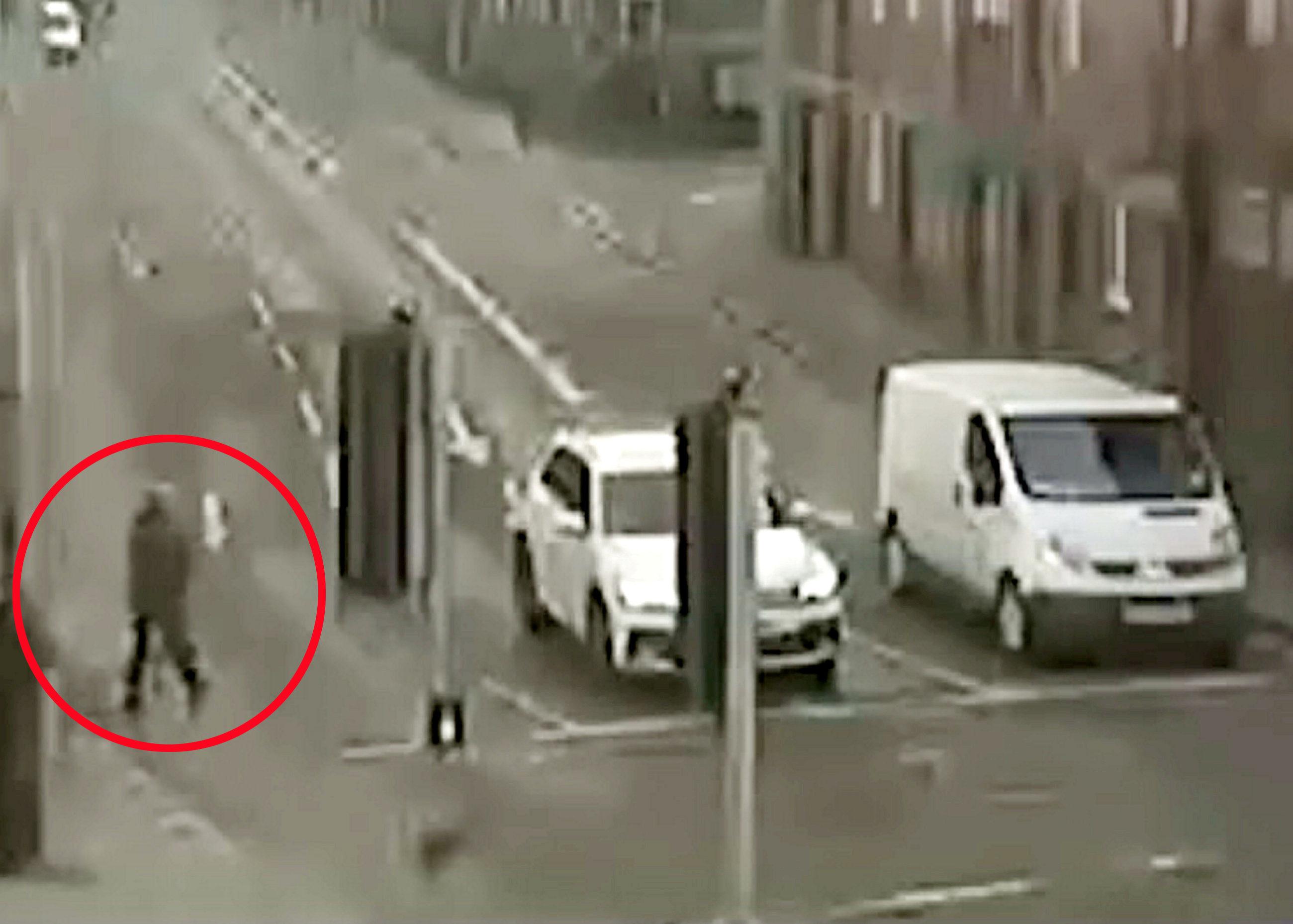 He was caught after the woman’s handbag was found dumped in a car park alongside a green coat which contained bail paperwork in Partington's name