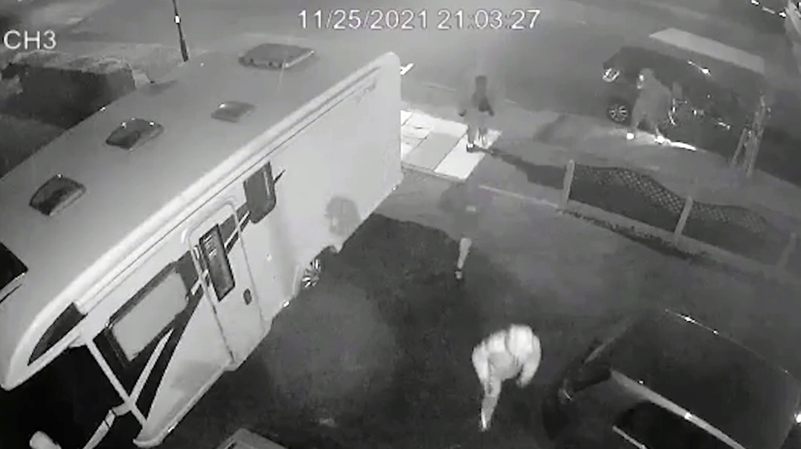 The ordeal was caught on camera