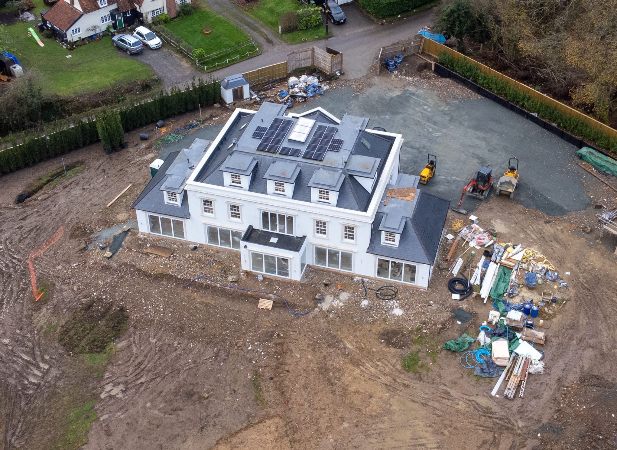 The sprawling pad is nearing completion