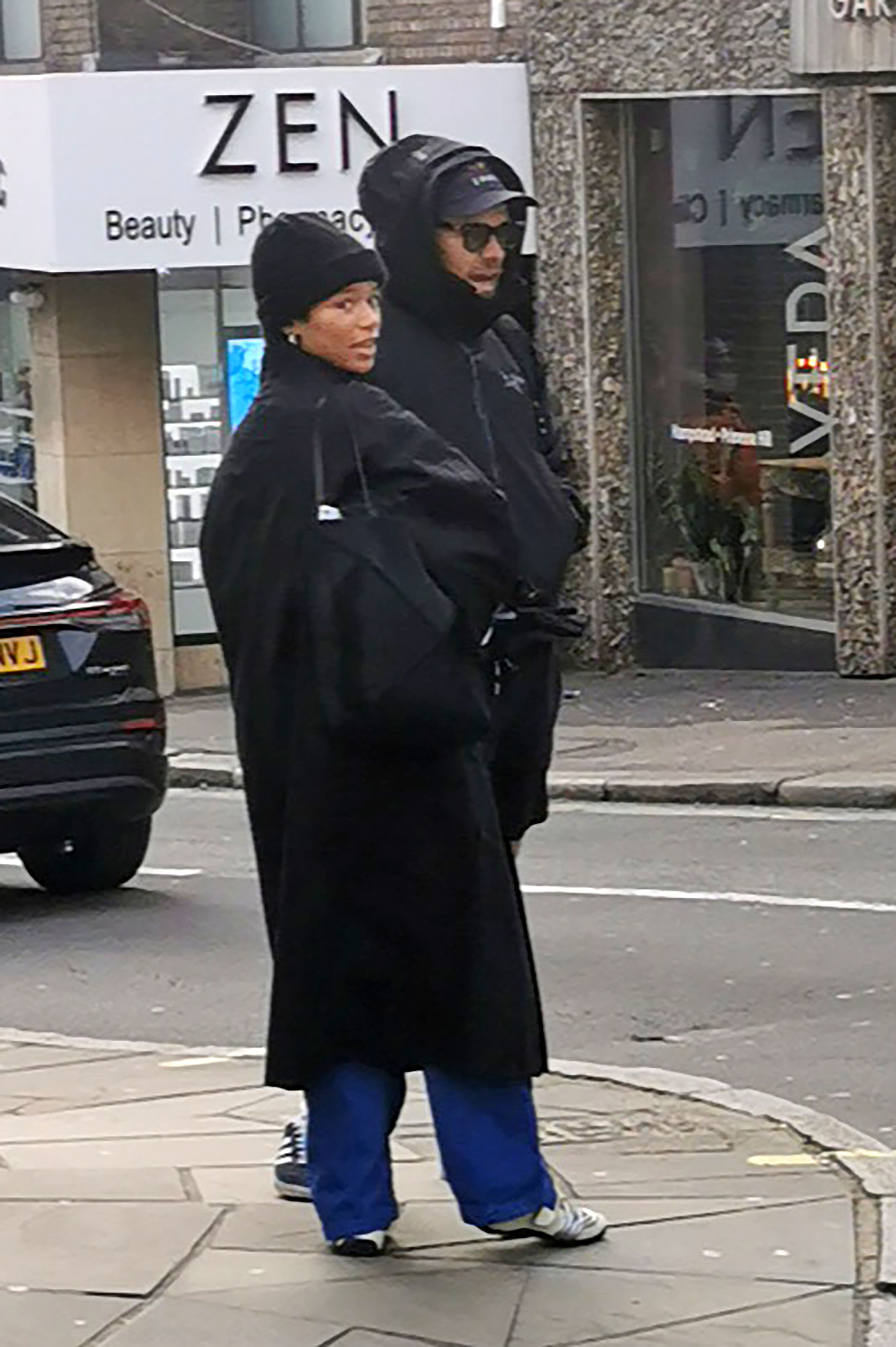 Harry was pictured out and about with his girlfriend Taylor Russell