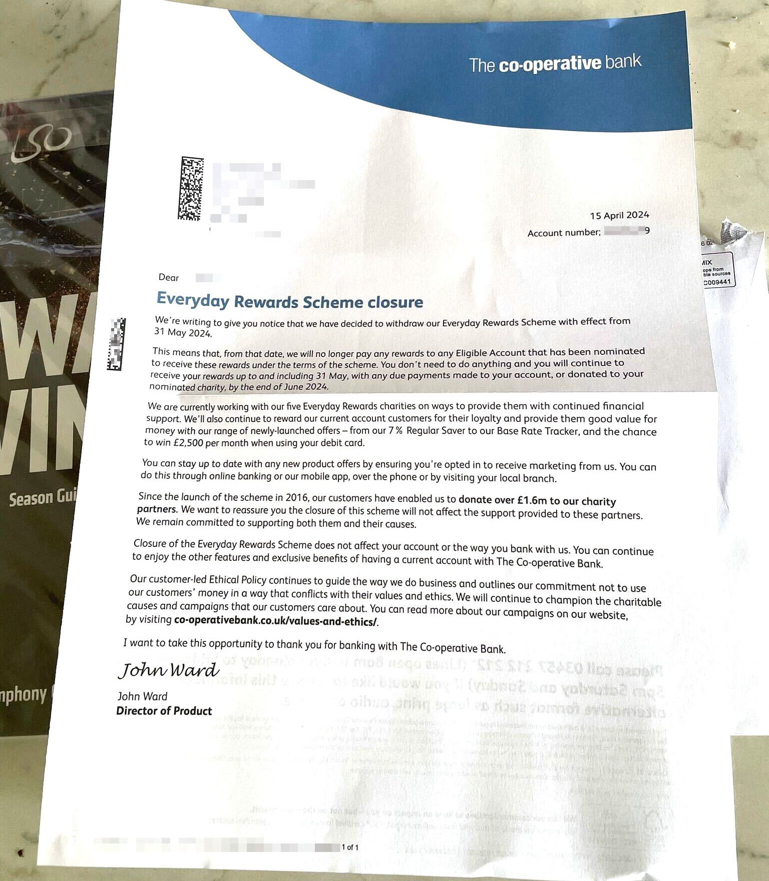 Letters have been sent out to customers ahead of the change